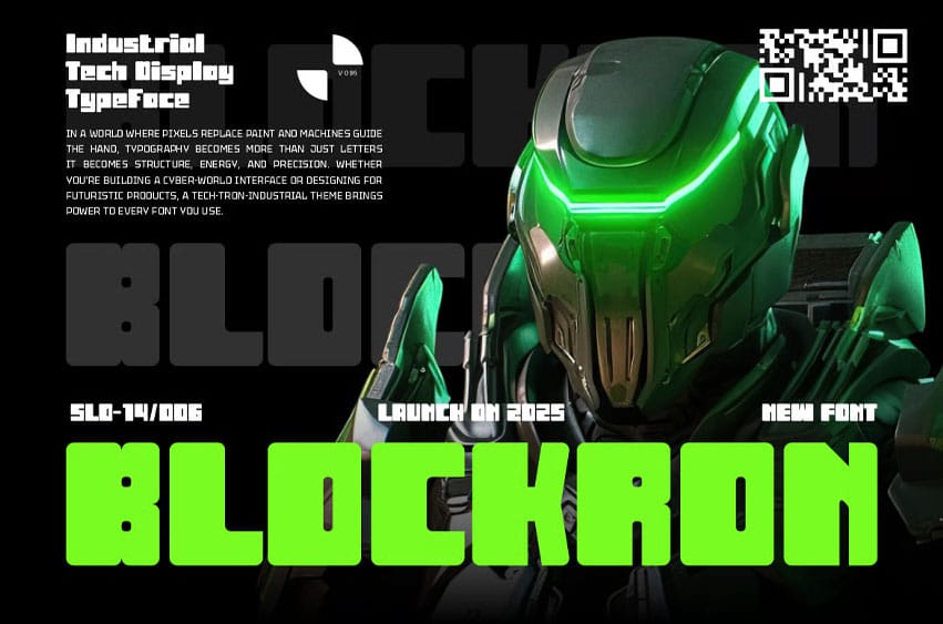 Blockron Font