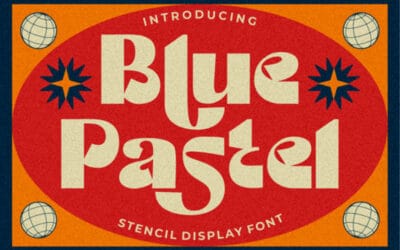 Blue Pastel Font