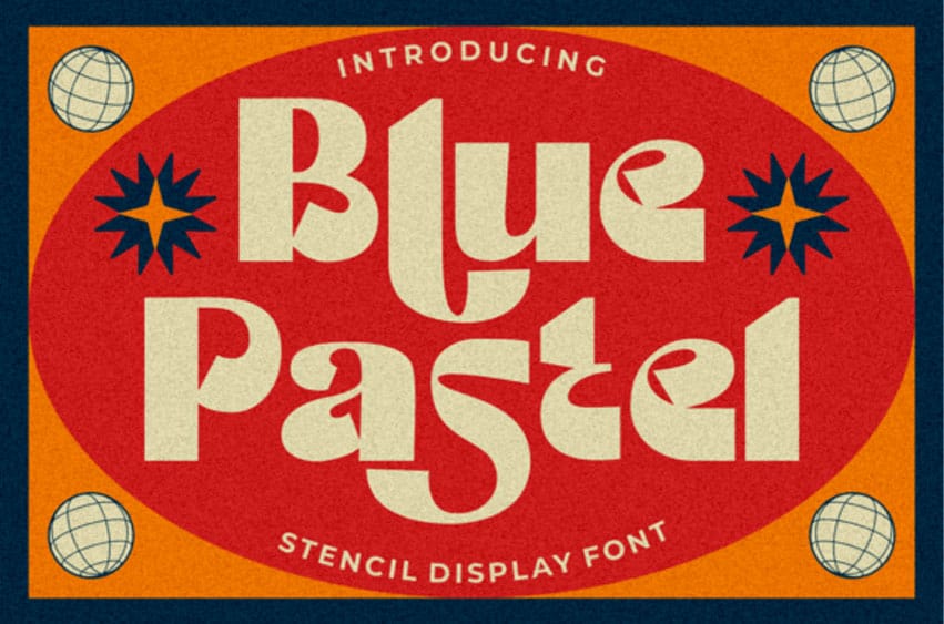 Blue Pastel Font