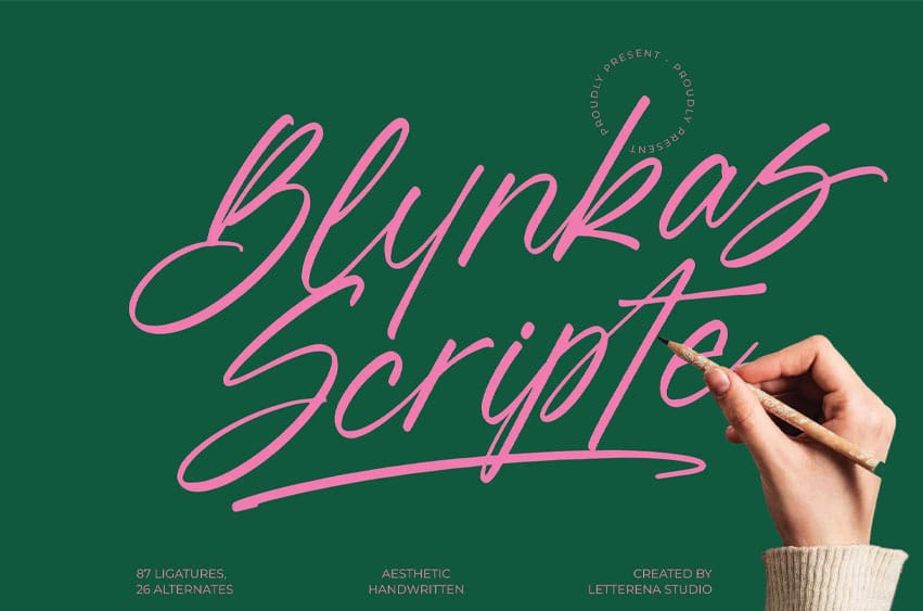 Blynkas Scripte Font