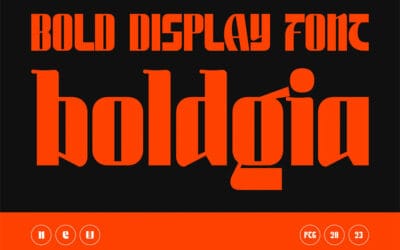 Boldgia Display Font