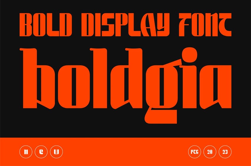 Boldgia Display Font