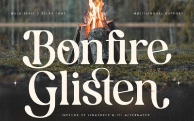 Bonfire Glisten Font