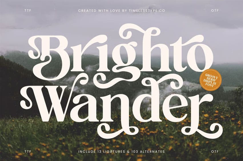 Brighto Wander Font