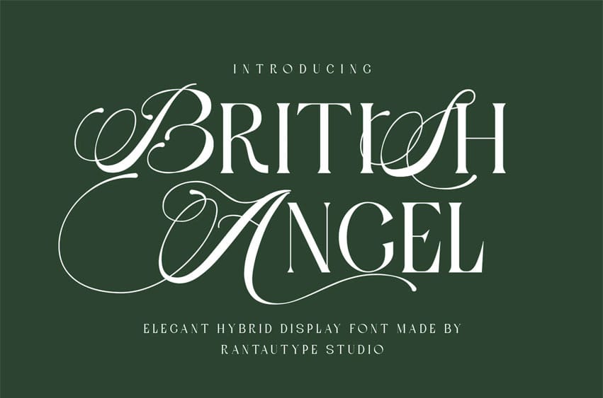 British Angel Font