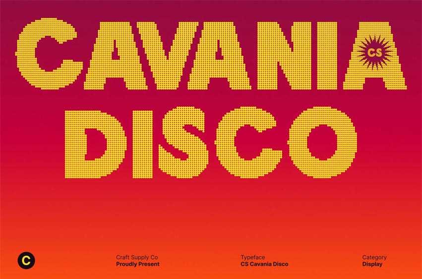 CS Cavania Disco Font