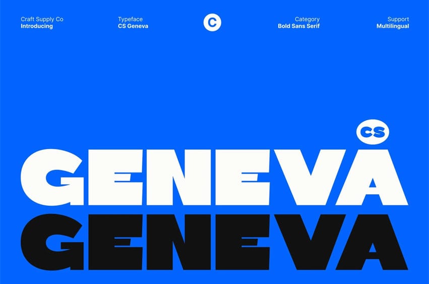 CS Geneva Font