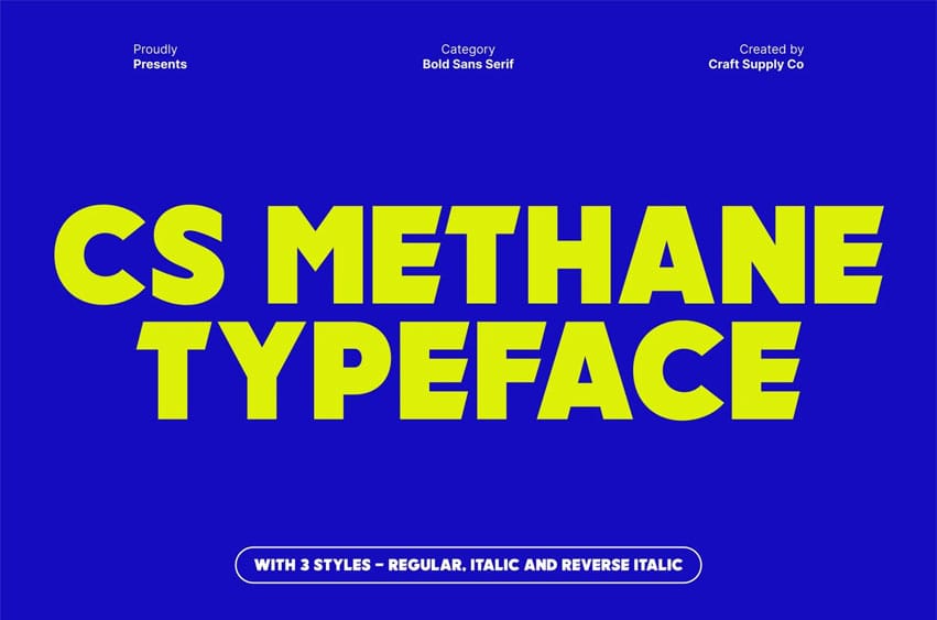 CS Methane Font