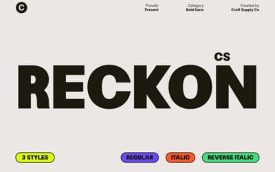 CS Reckon Font