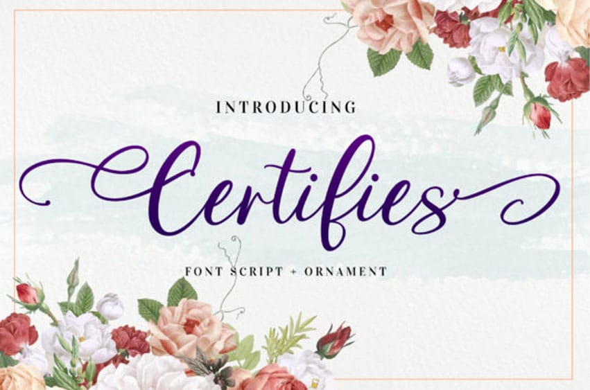 Certifies Font