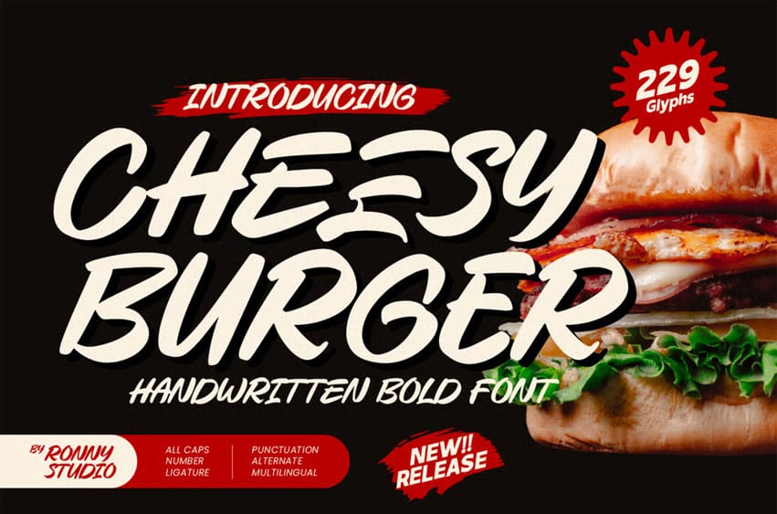 Cheesy Burger Font
