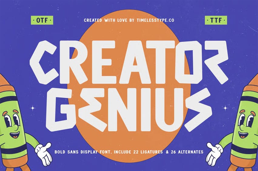Creator Genius Font