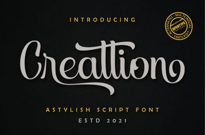 Creattion Script Font