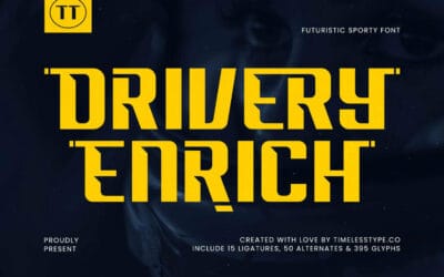 Drivery Enrich Font