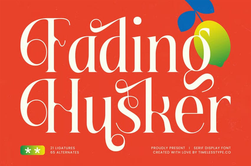 Fading Husker Font
