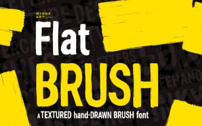 Flat Brush Font