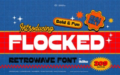 Flocked Font