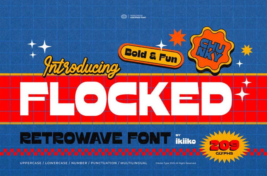 Flocked Font