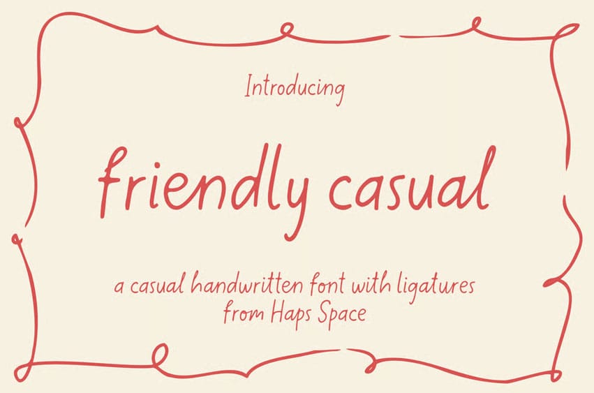 Friendly Casual Font
