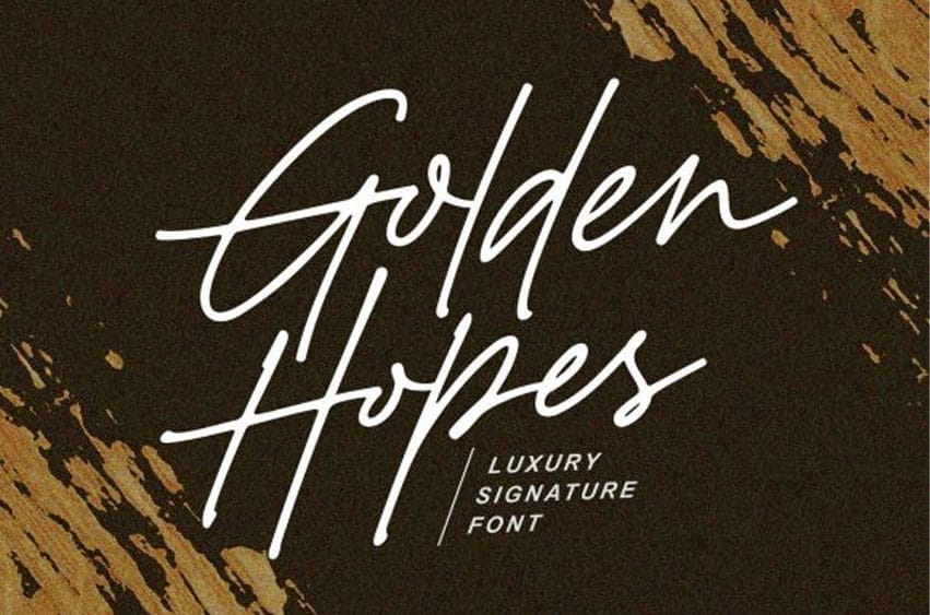 Golden Hopes Font