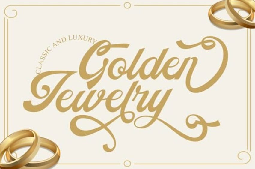 Golden Jewelry Font