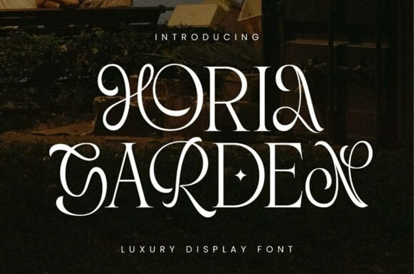 Horia Garden Font
