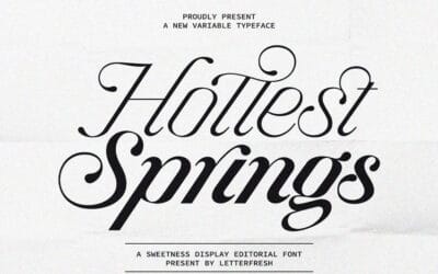 Hottest Springs Font