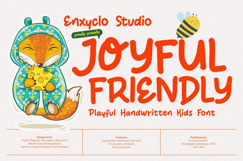 Joyful Friendly Font