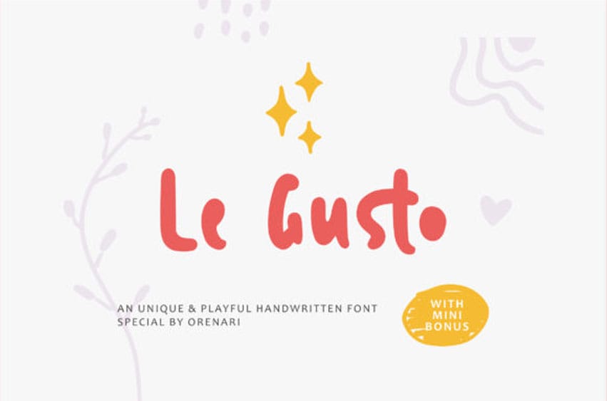 Le Gusto Font