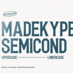 Madekype Semicond Font