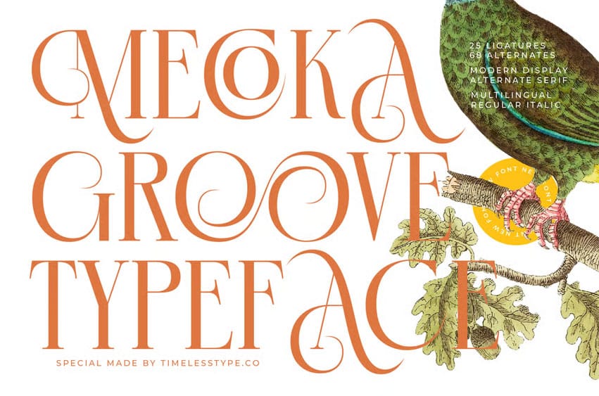 Mecoka Groove Font