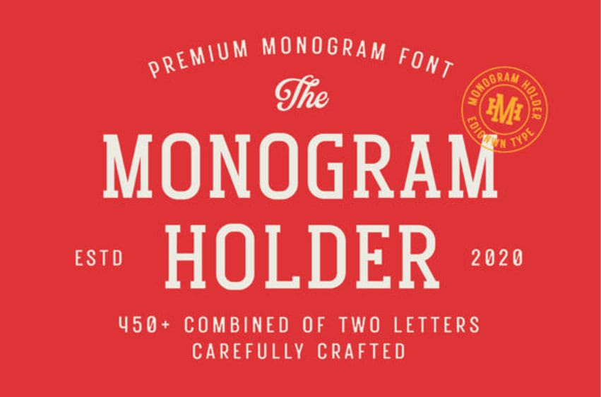 Monogram Holder Font