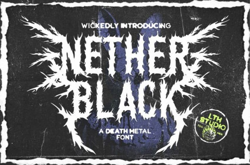 Nether Black Font