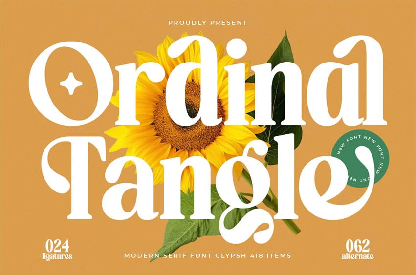 Ordinal Tangle Font