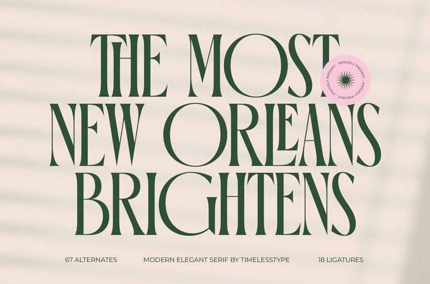 Orleans Brightens Font