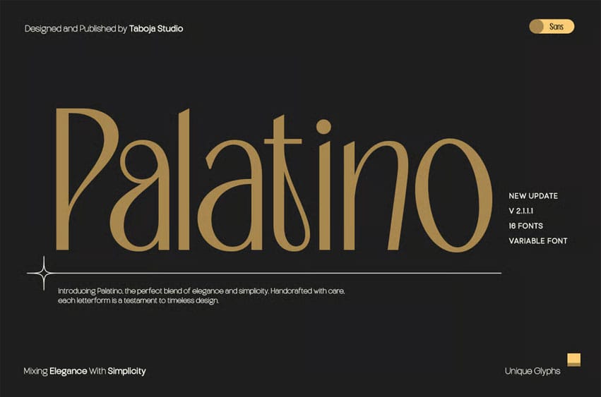 Palatino Sans Font