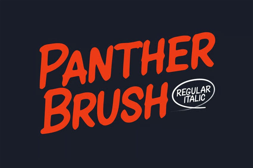 Panther Brush Font