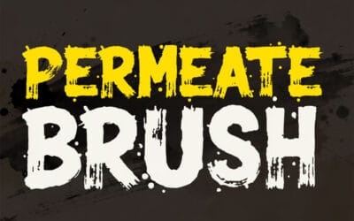 Permeate Brush Font