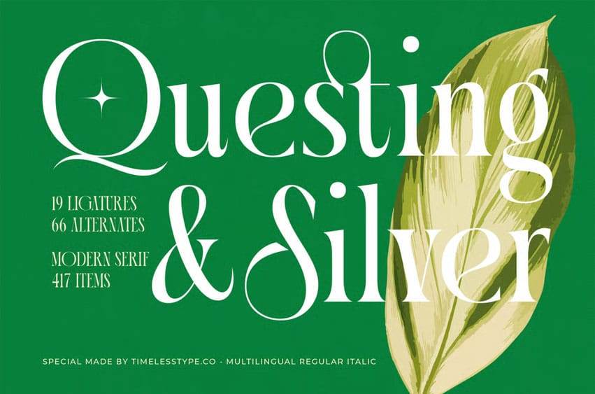 Questing Silver Font