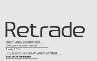 Retrade Font
