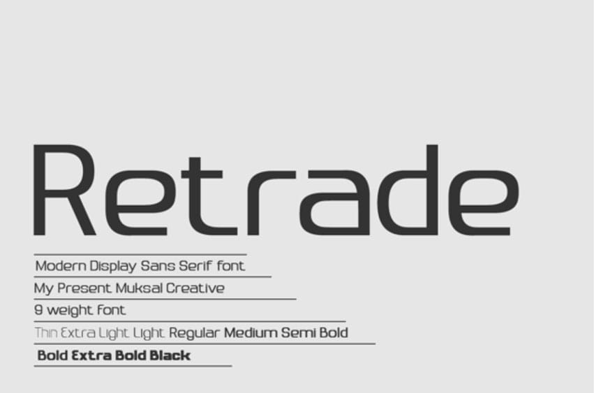 Retrade Font