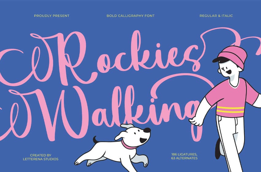 Rockies Walking Font