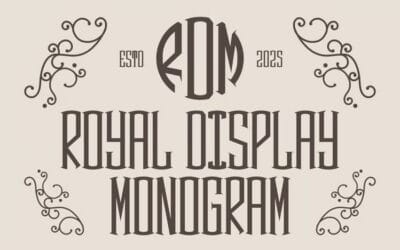 Royal Display Monogram Font