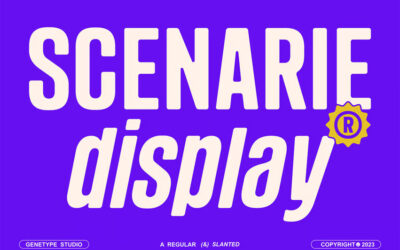 Scenarie Display Font