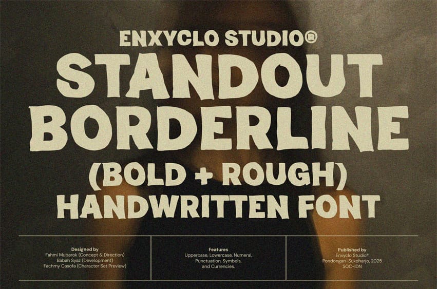 Standout Borderline Font