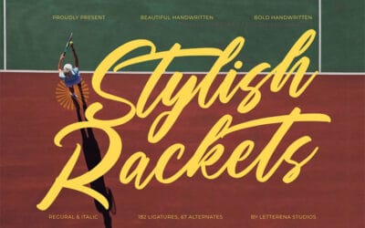 Stylish Rackets Font