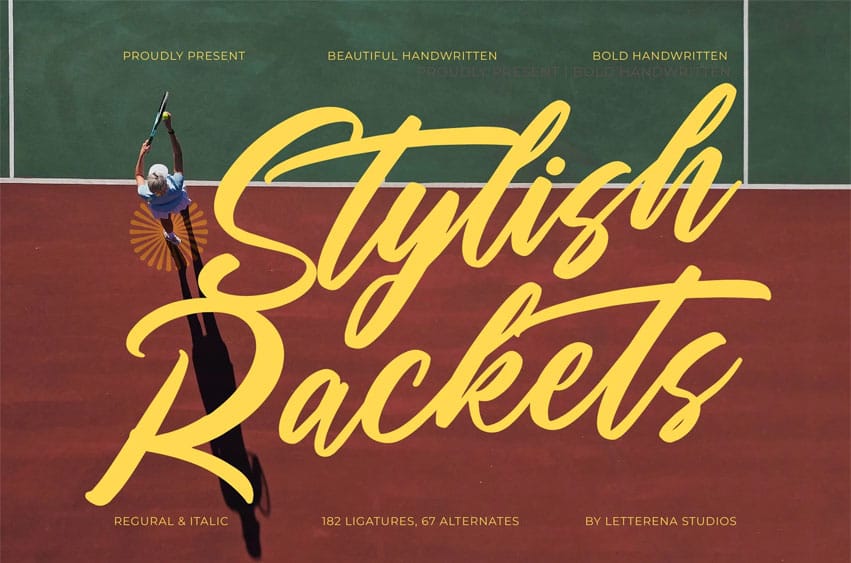 Stylish Rackets Font