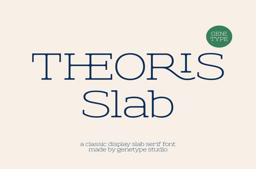 Theoris Slab Font