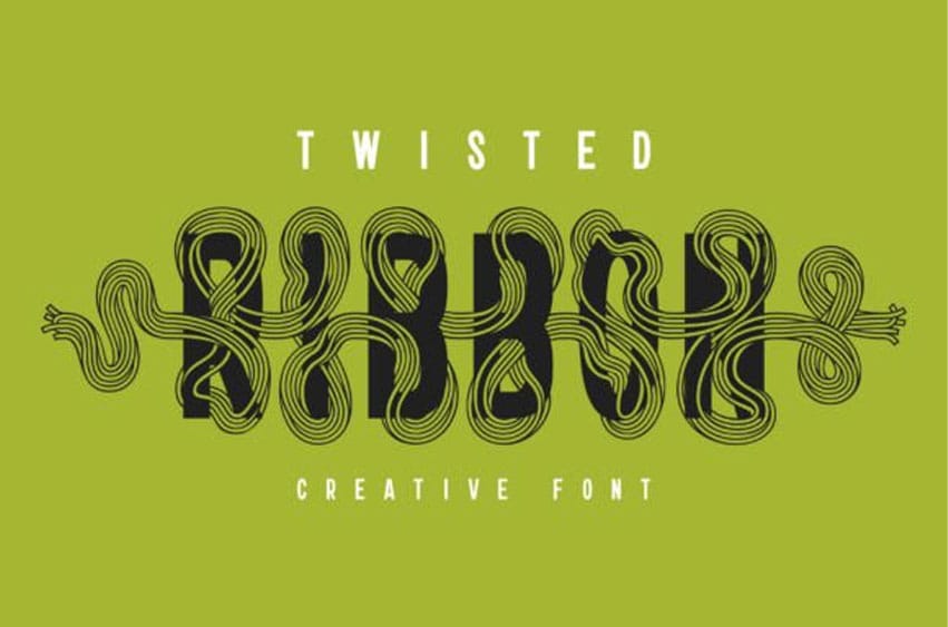 Twisted Ribbon Font
