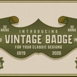 Vintage Badge Font